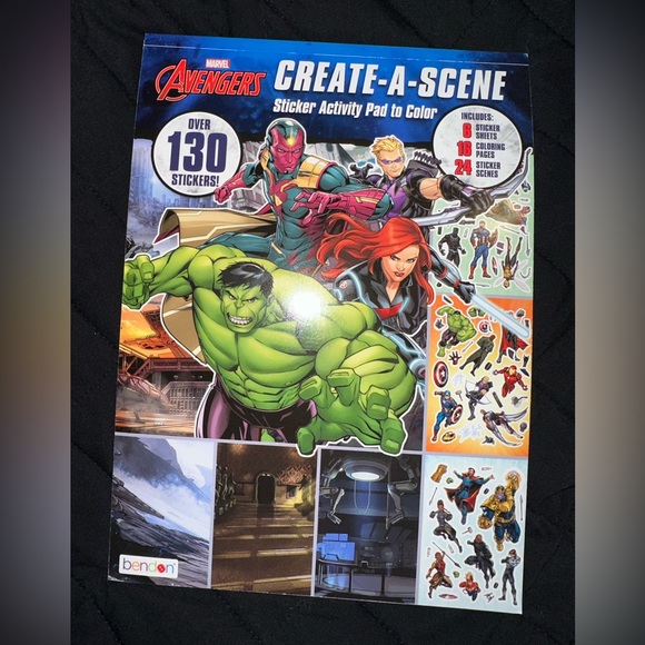 New Marvel Create a Scene Sticker Activity Book - Picture 2 of 4